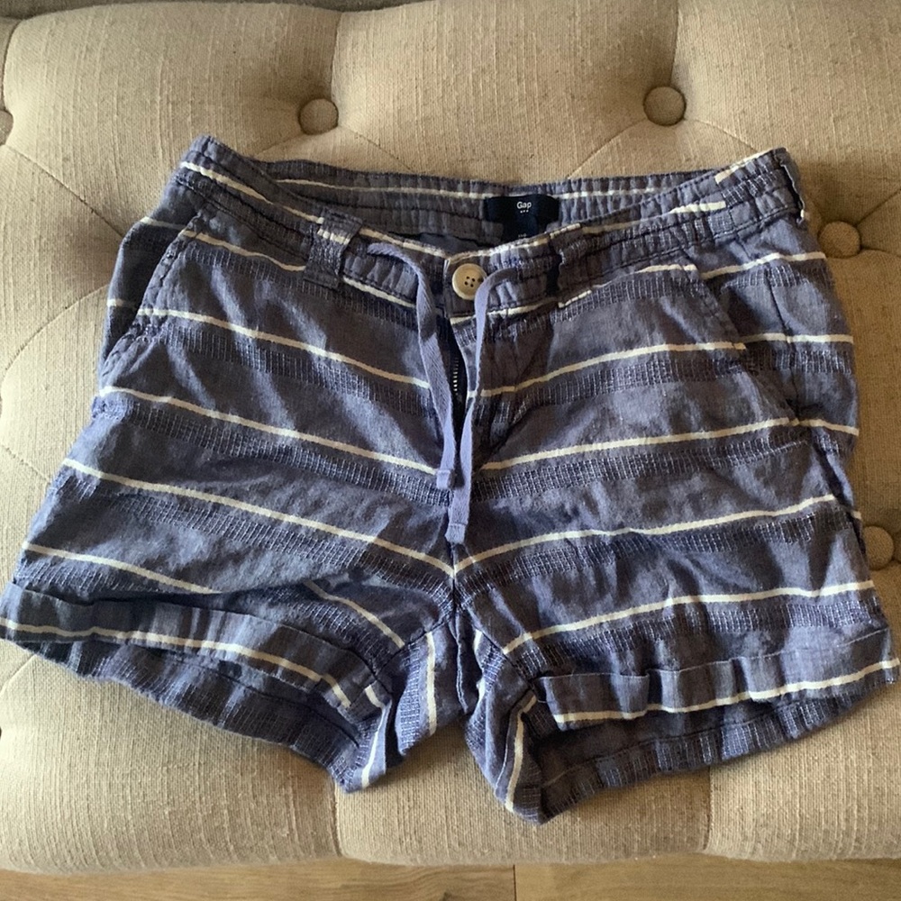 Blue and white style shorts